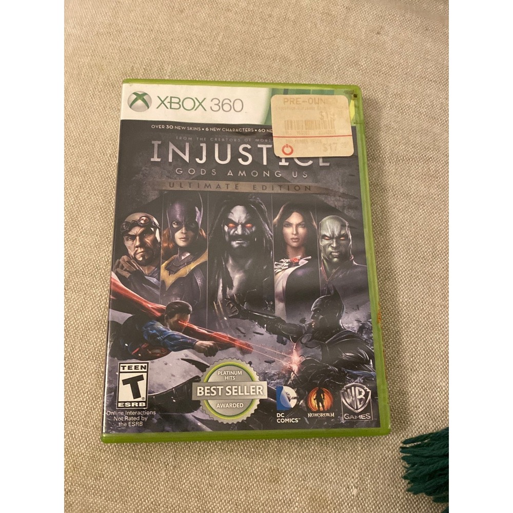 Injustice Gods Among Us Ultimate Edition Xbox 360 Fighting Game DC Comics